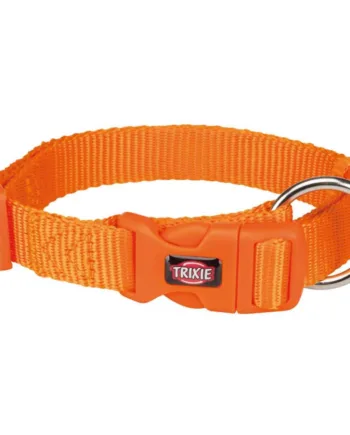 Nylon Halsbånd, Papaya, 35-55 cm, 20 mm