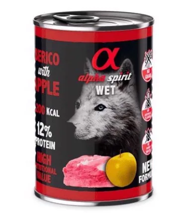 Alpha Spirit dåsemad, Pork with yellow apple, 400g