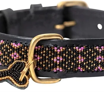 Kampuni håndlavet halsbånd Faraja, Pink, XS