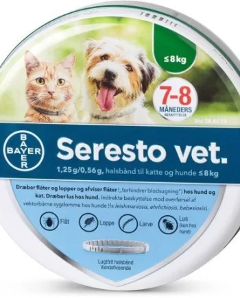 Seresto Vet loppehalsbånd til hunde under 8 kg