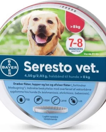 Seresto Vet loppehalsbånd til hunde over 8 kg