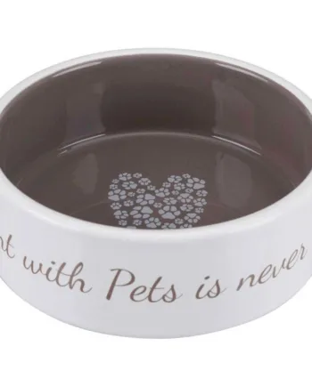 Keramisk Skål,  Pets Home, Creme/Taupe, 800 ml