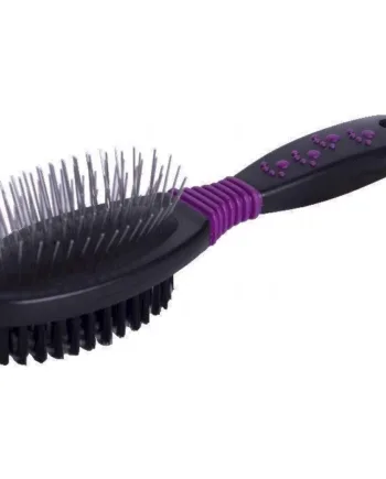 KW to-sidet børste til små hunde og katte, lille