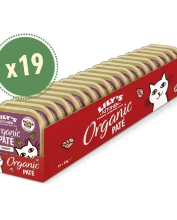Lilys Kitchen Paté Cat Organic Turkey, 19x85g