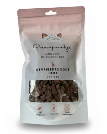 Cat Paradise 100% Frysetørret Hjort til katte og hunde