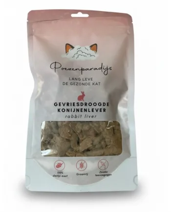 Cat Paradise 100% Frysetørret Kaninlever til katte og hunde