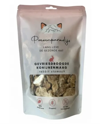 Cat Paradise 100% Frysetørret Kaninmave til katte og hunde