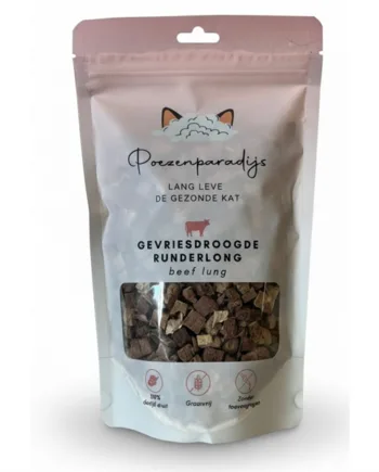 Cat Paradise 100% Frysetørre Okselunge til katte og hunde