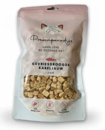 Cat Paradise 100% Frysetørret Torsk til katte og hunde