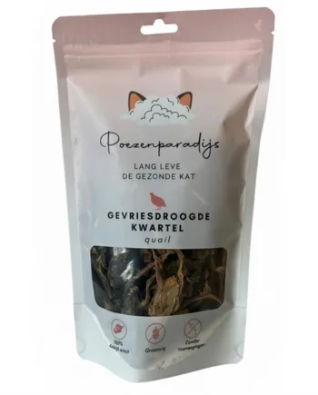 Cat Paradise 100% Frysetørret Vagtel til katte og hunde
