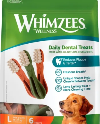 Whimzees Toothbrush Star L, 6 stk, 360g