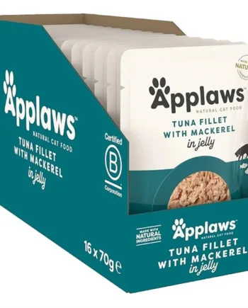 Applaws Cat Pouch Tuna Fillet With Mackerel, 16 pouches