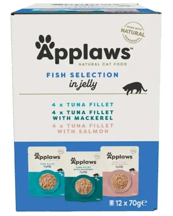 Applaws Cat Pouch Fish Jelly Selection, 12 x 70g